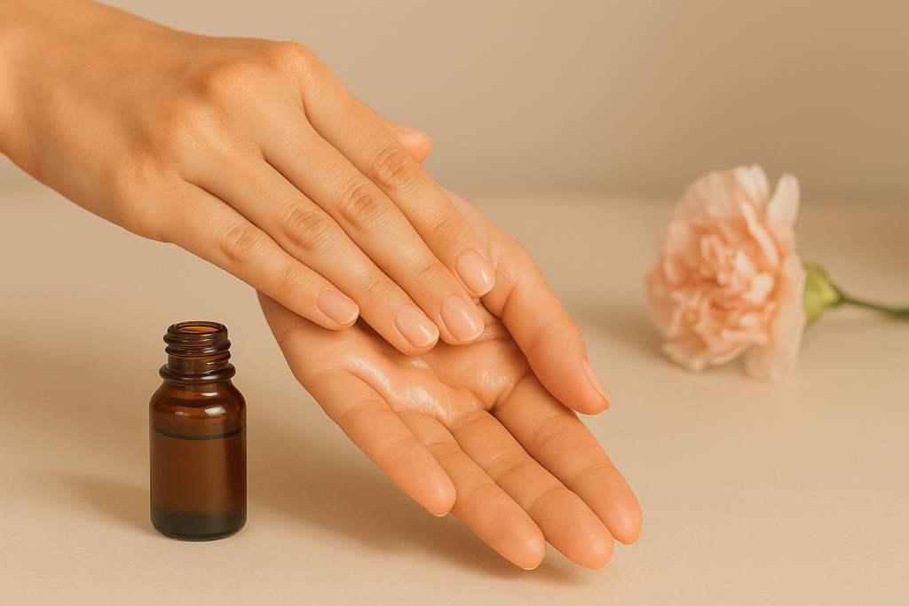 dłonie masaż aromalab