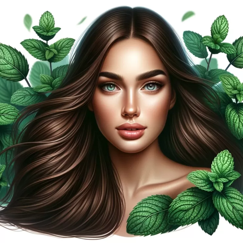 mięta pieprzowa włosy